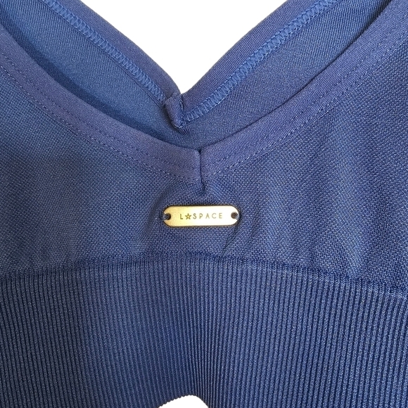 L*Space Work It Bra in True Blue Size M/L - Picture 8 of 13